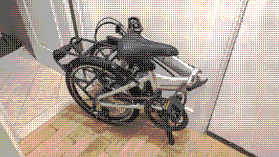 beautiful folded up dahon
